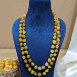 Handcrafted Yellow Agate Double Mala