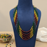 Handcrafted Multi-Strand Onyx beads Mala