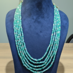 Five-Layer Mint Green & Pearl Beaded Statement Necklace
