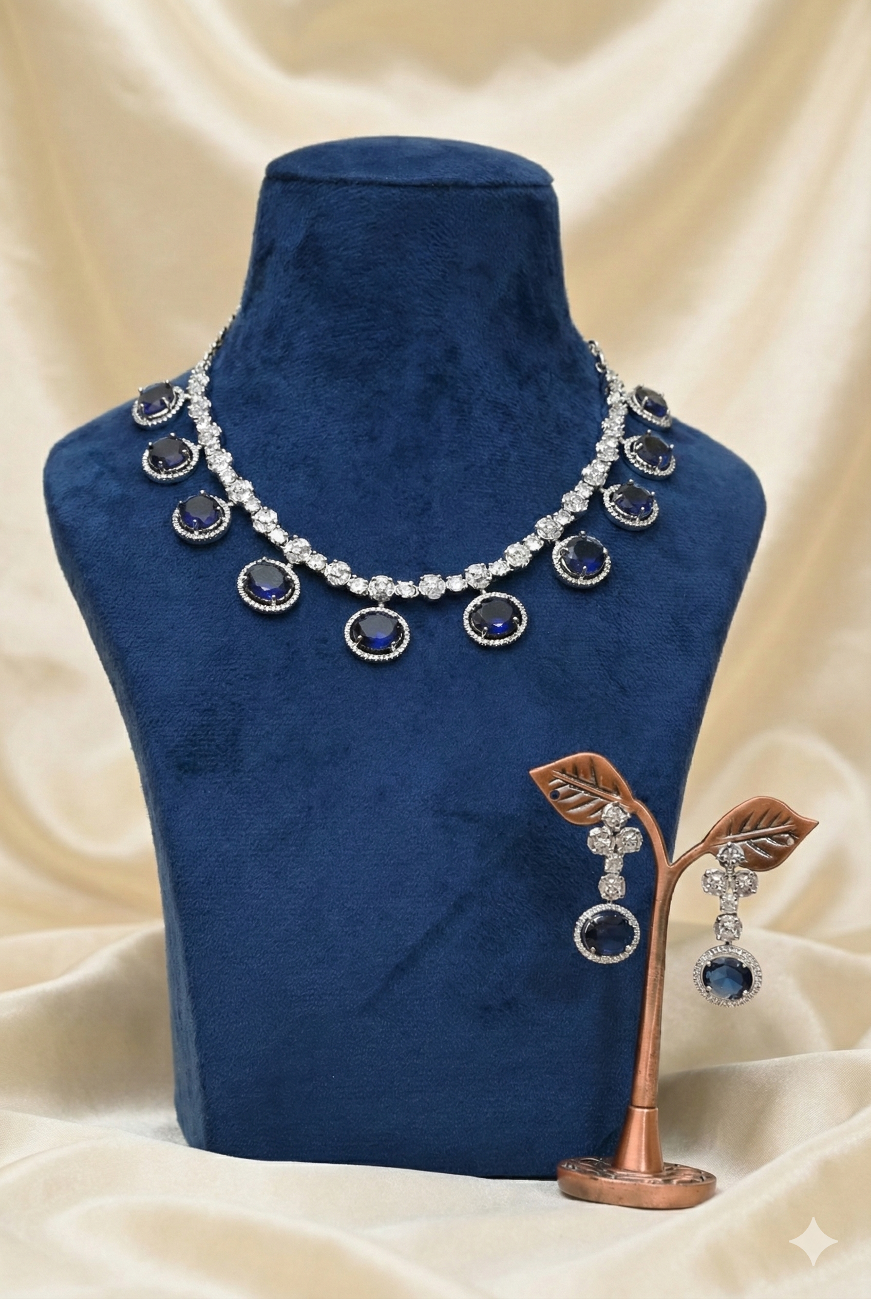 Gemini_Generated_Image_xn2gy6xn2gy6xn2g Deep Ocean Statement Necklace Set with Crystal Accents - Image 1