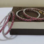 Royal Ruby Pink Oval Eternity Bangle