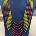 Multi colour 7 layer onyx beads mala